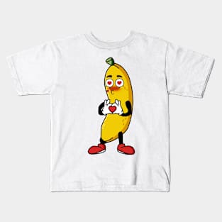 Cute in love Banana! Kids T-Shirt